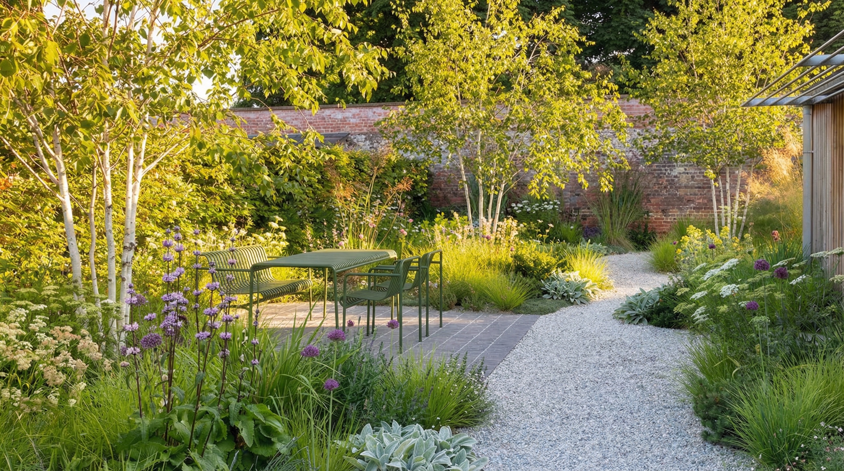 Lush garden border