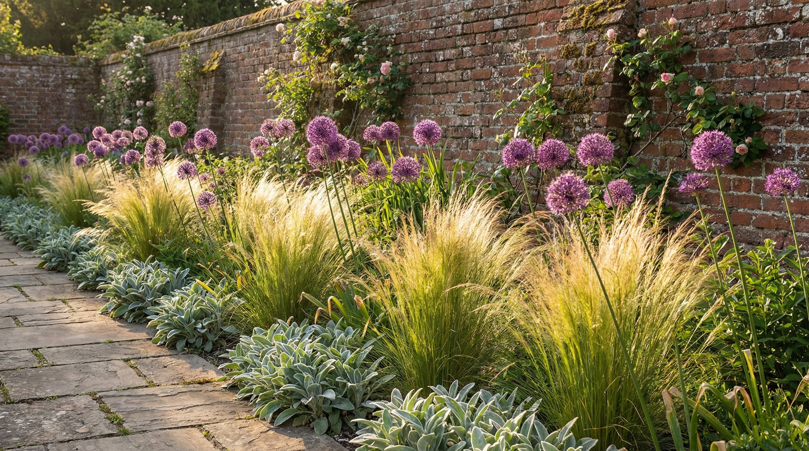 Generated naturalistic border planting scheme