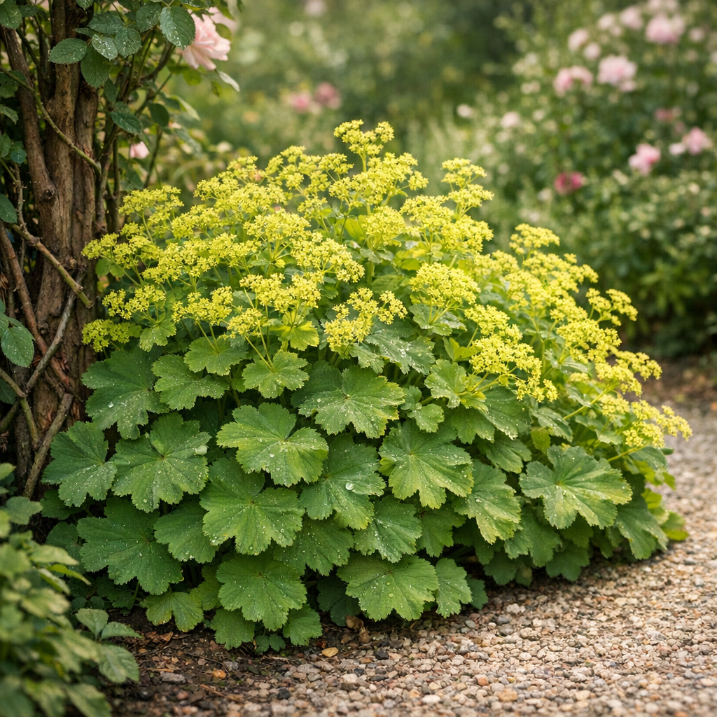 Lady’s Mantle in garden setting